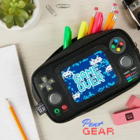 Pen + Gear Pencil Pouch, Video Game, Black