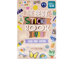 Pen+Gear The Best Sticker Book Ever, Good Vibes Edition, Multicolored, 40 Pages